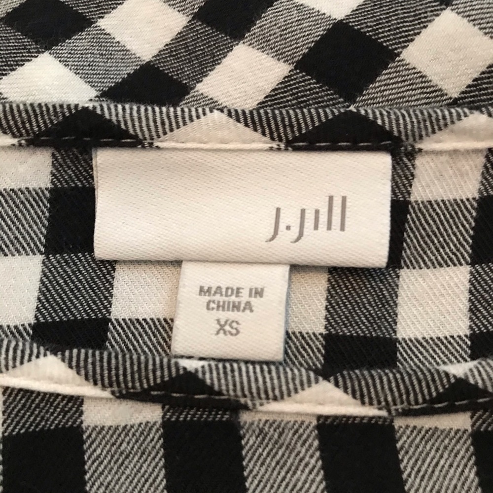 Checkered Top (3/4 length sleeves)